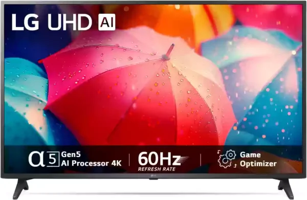 - [ ] LG UR7500 108 cm (43 inch) Ultra HD (4K)
